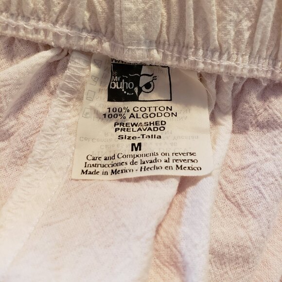 Mr. Buho white cotton pants sz M - Picture 3 of 3